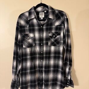 Pearl button snap long sleeve - vintage